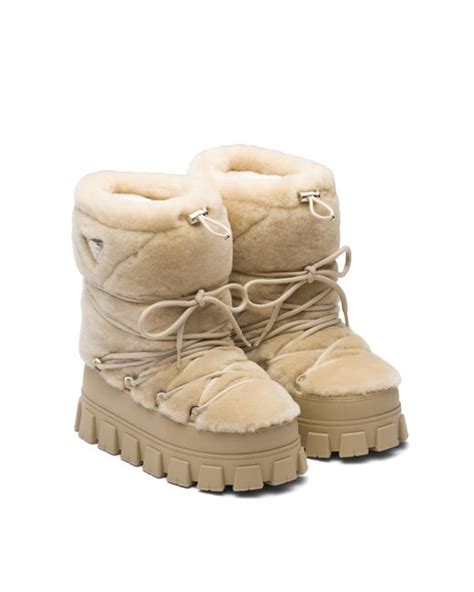 prada mountain boots|prada shearling ski boots.